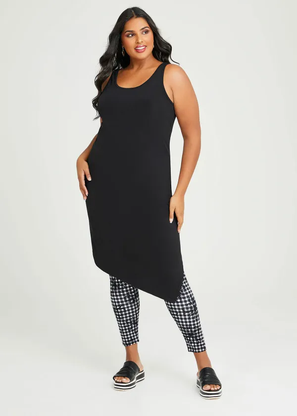 Natural Floral Check Legging