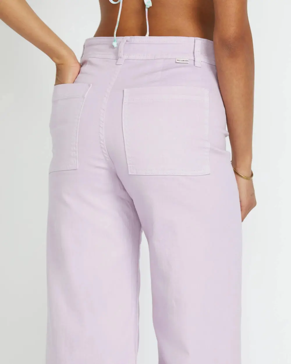 Free Fall High-Waist Pants - Amethyst Smoke