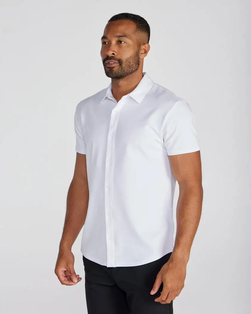Lux Short Sleeve Button Down