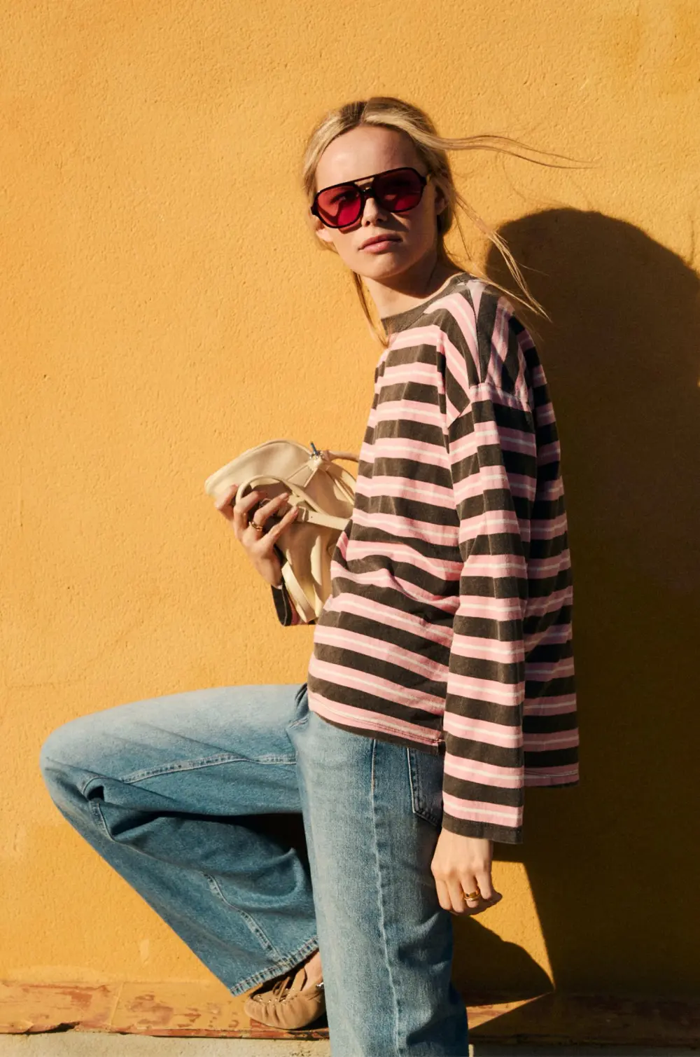 Camiseta rayas oversize