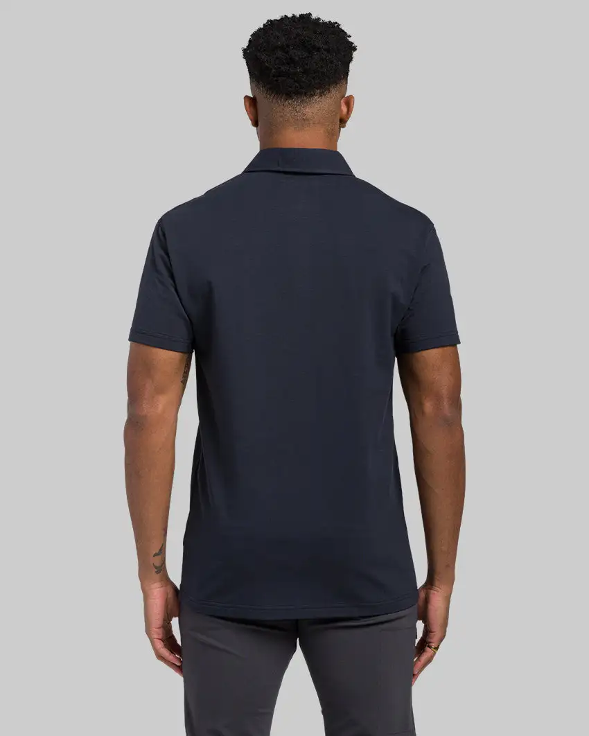 Lux Straight Hem Polo