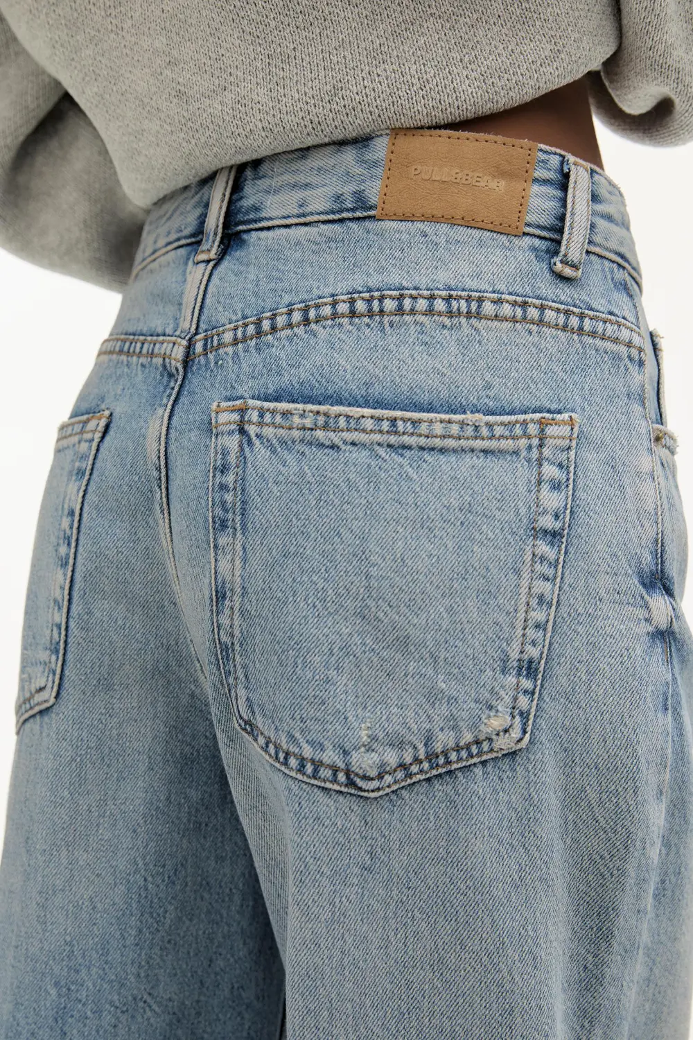 Jeans wide leg cropped