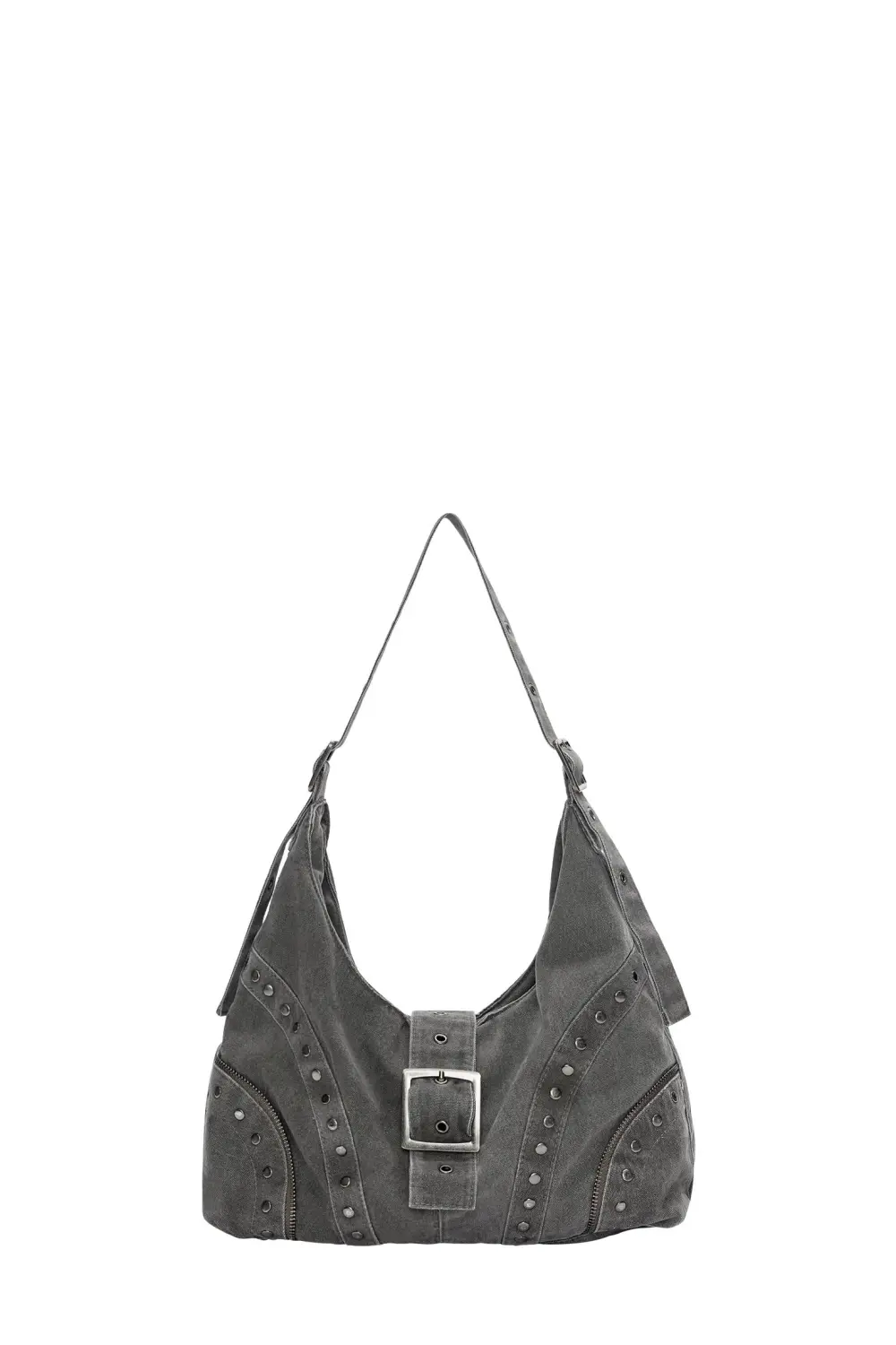 Bolso shopper canvas tachas