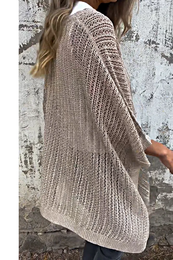 Women's hollowed out casual loose top