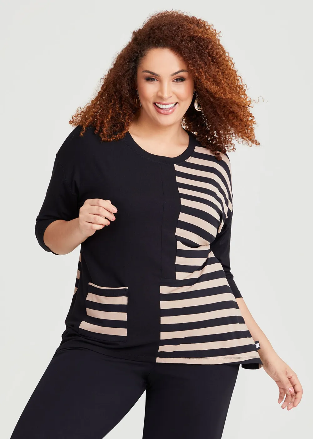 Natural Neutral Stripe Top