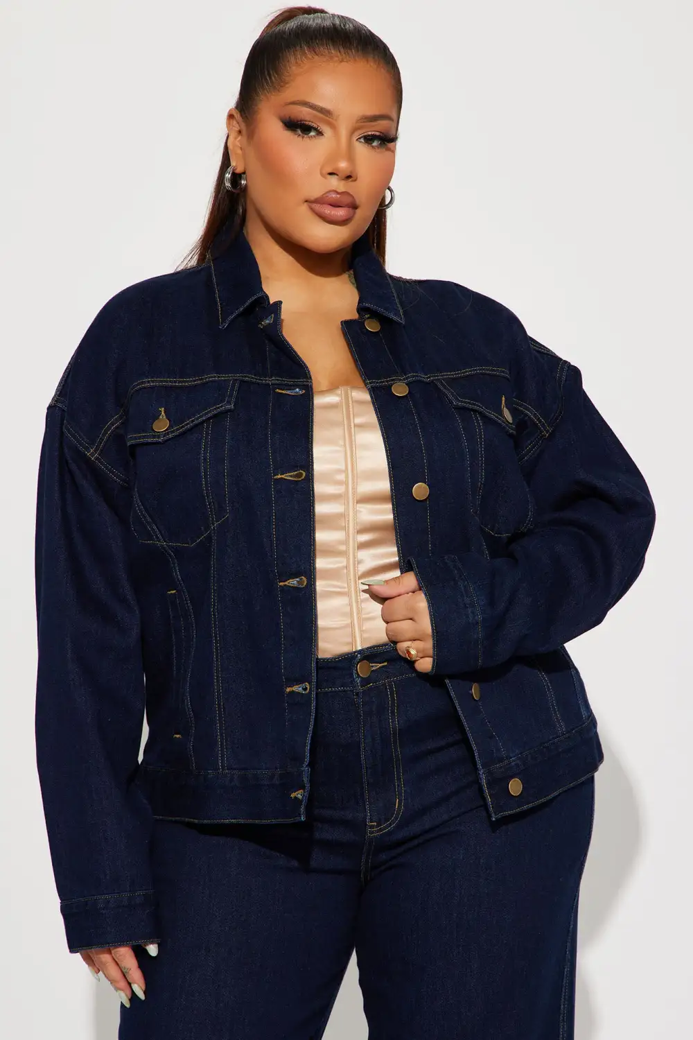 This Just In  Denim Trucker Jacket - Dark Wash