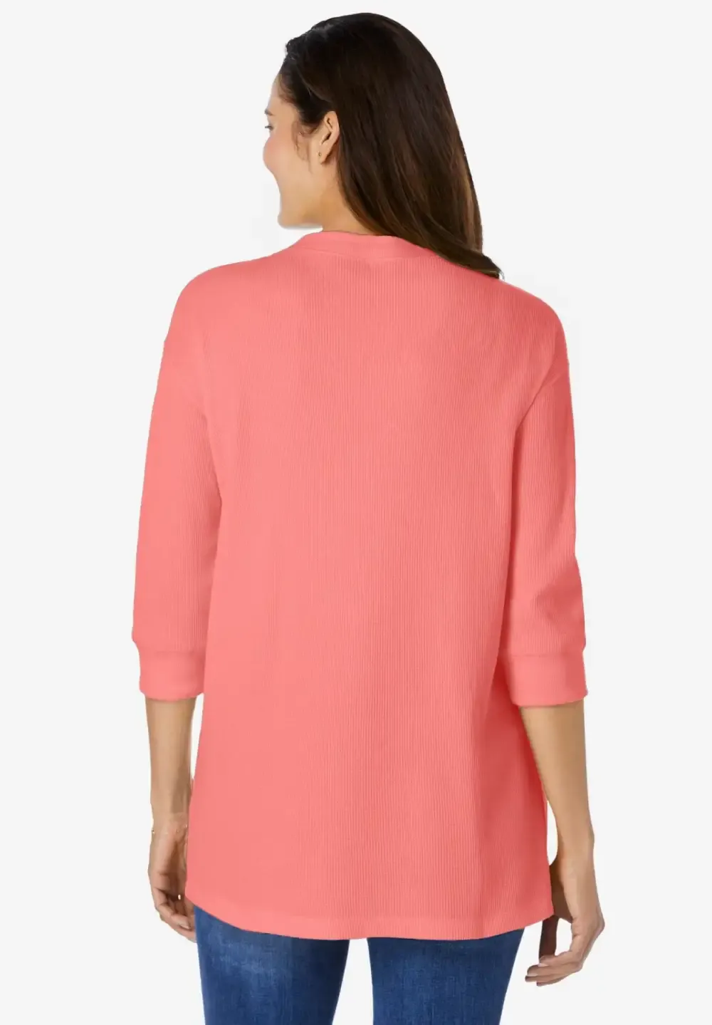 Three-Quarter Sleeve Thermal Sweatshirt