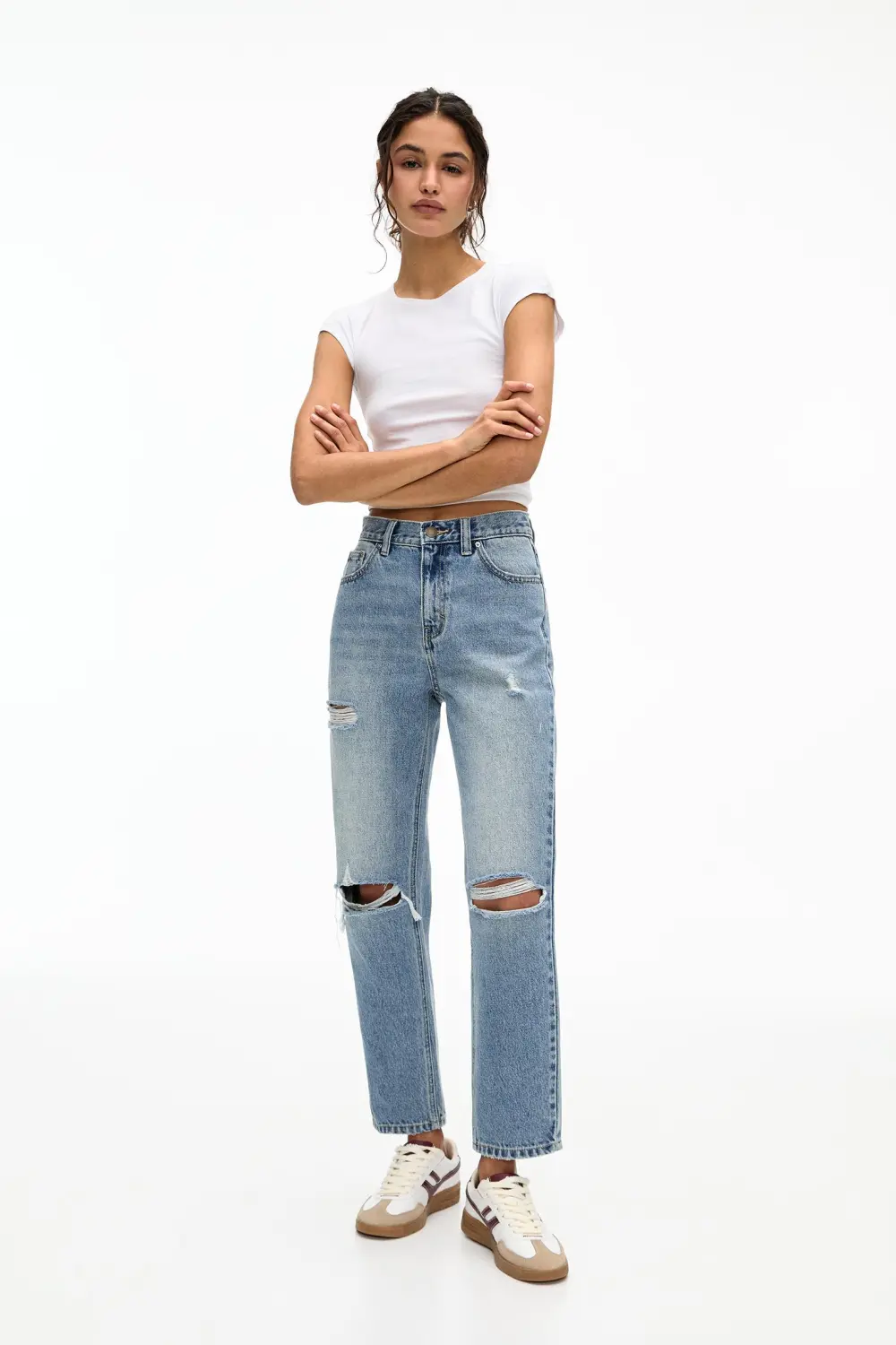Jeans mom rotos