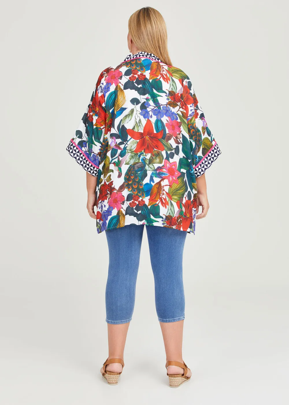 Natural Botanical Geo Kimono