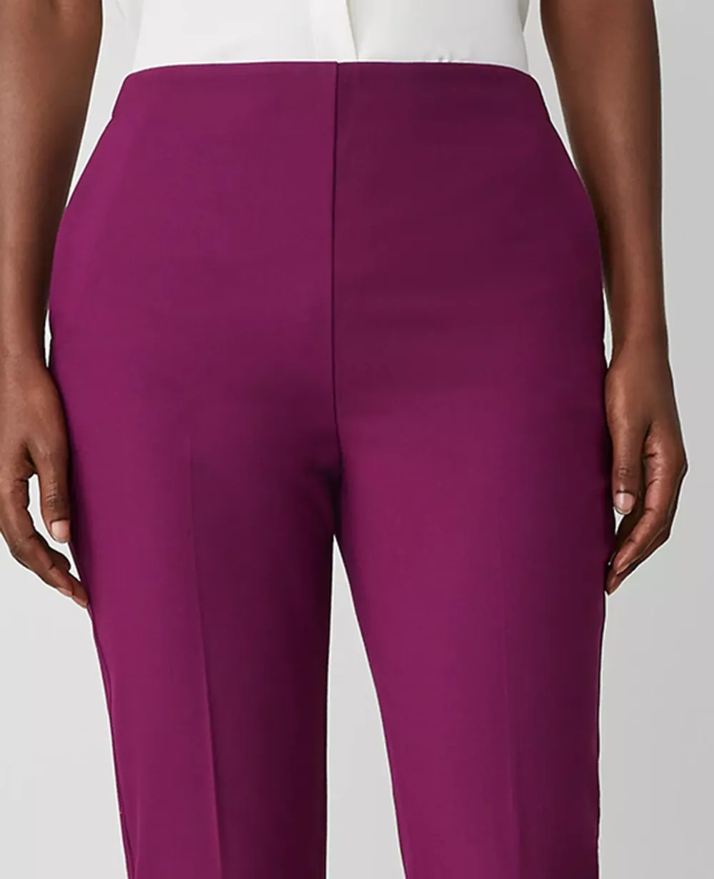 The Side Zip Ankle Pant In Bi-Stretch