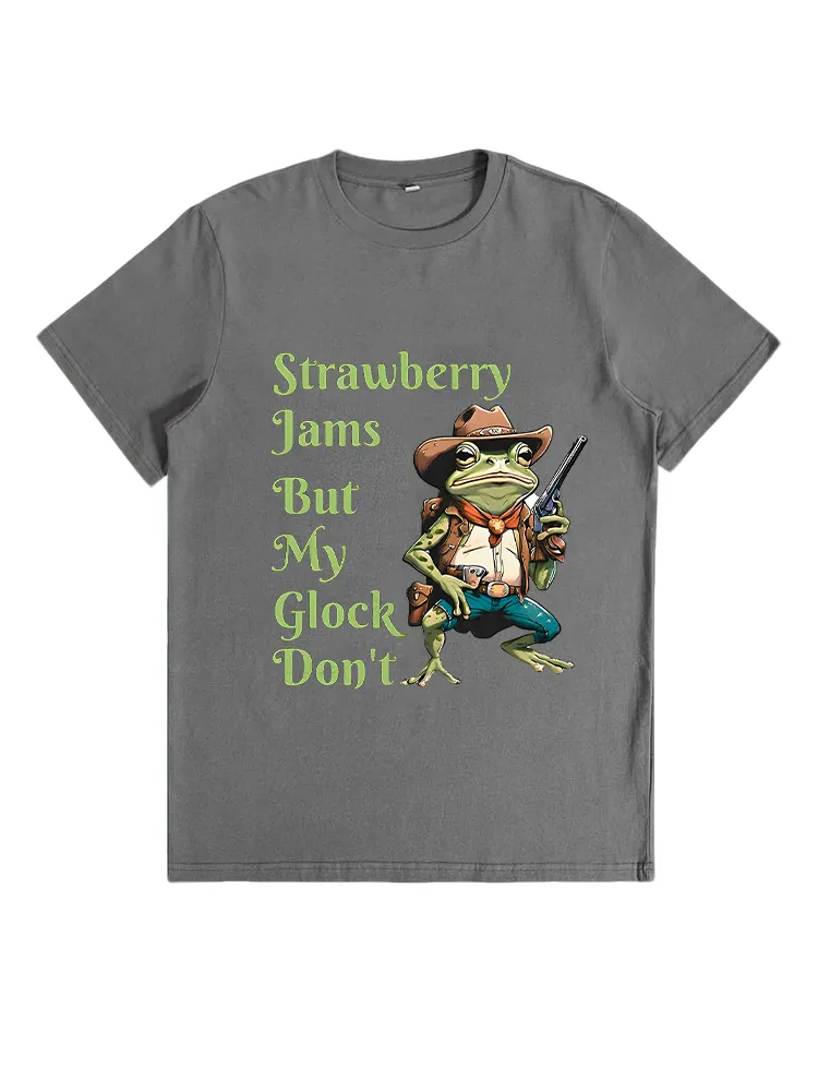 Frog Print Casual Style T-Shirt