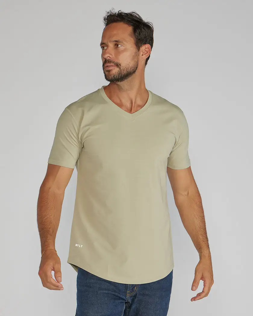 Drop-Cut V-Neck: Lux