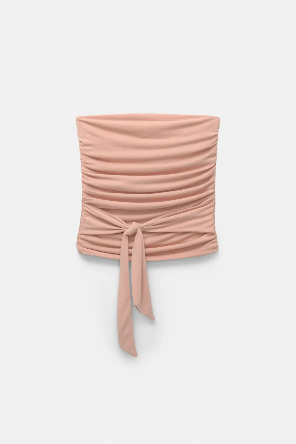 Strapless top with bow