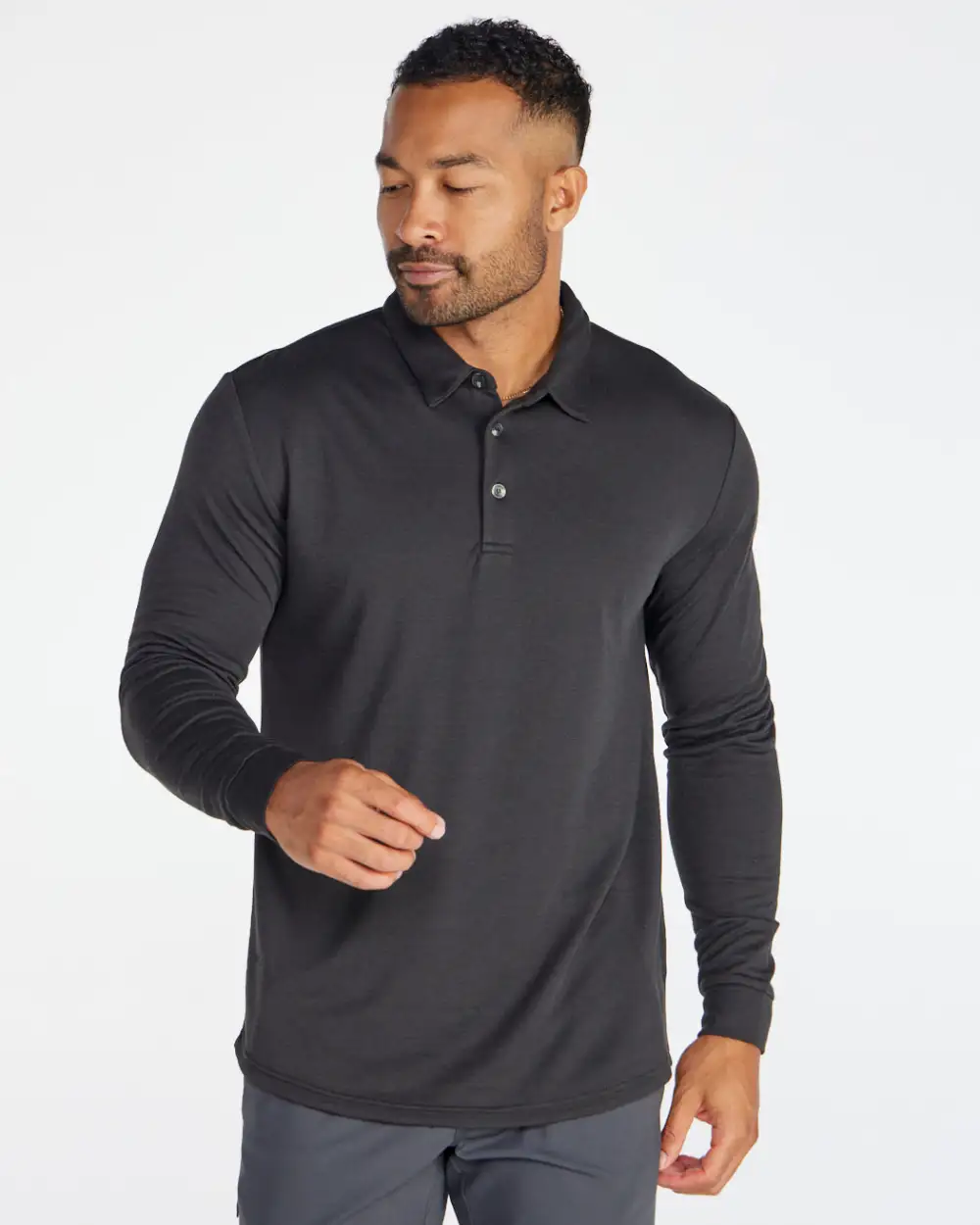 Comfort Wool Long Sleeve Polo