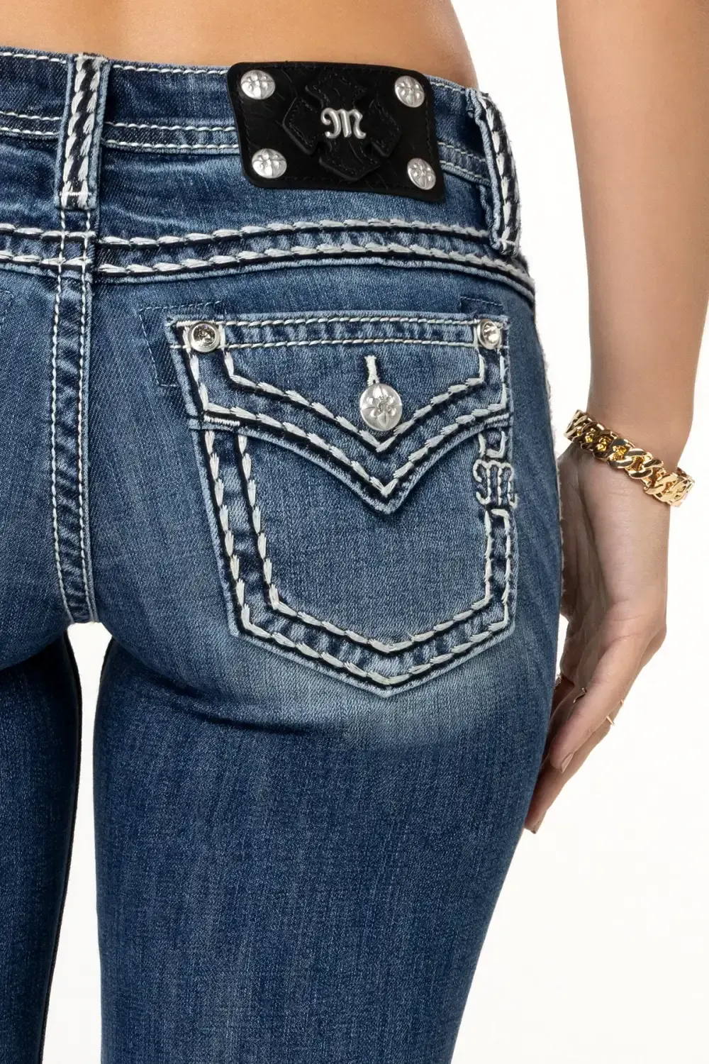 Cleo Stitched Bootcut Jeans