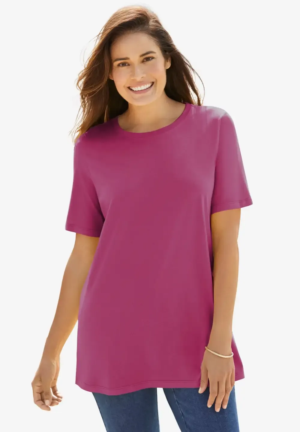 Perfect Short-Sleeve Crewneck Tee