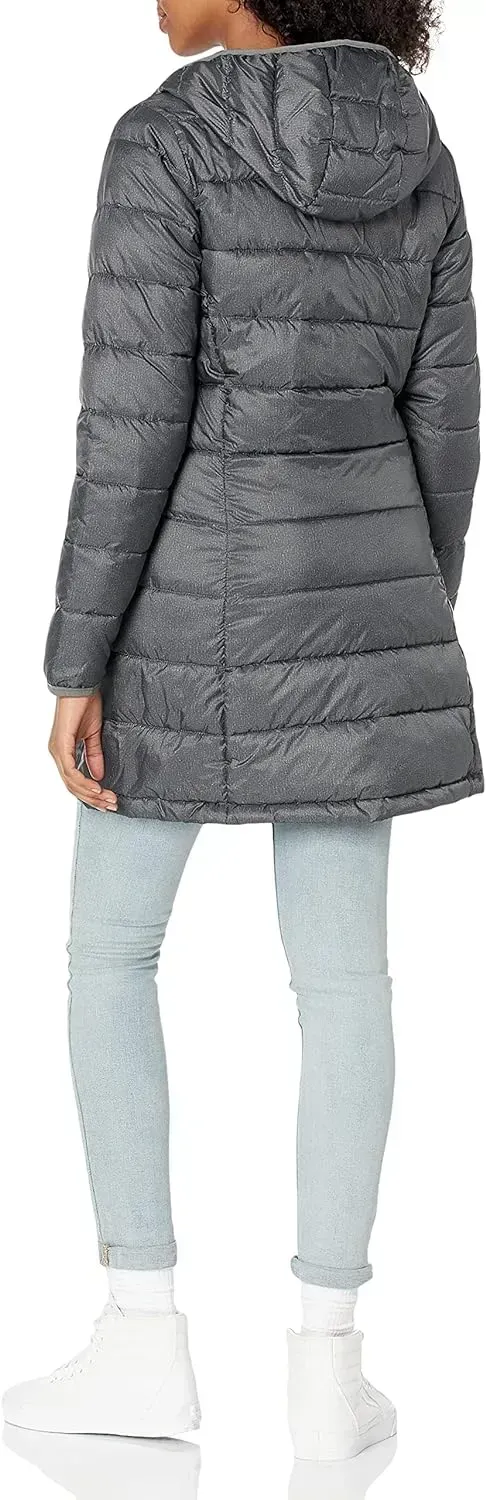 Women's Lightweight Water-Resistant Hooded Puffer Coat (Available in Plus Size)