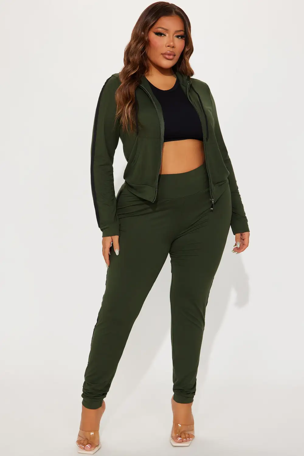 Tennis Courts III Zip Set - Olive