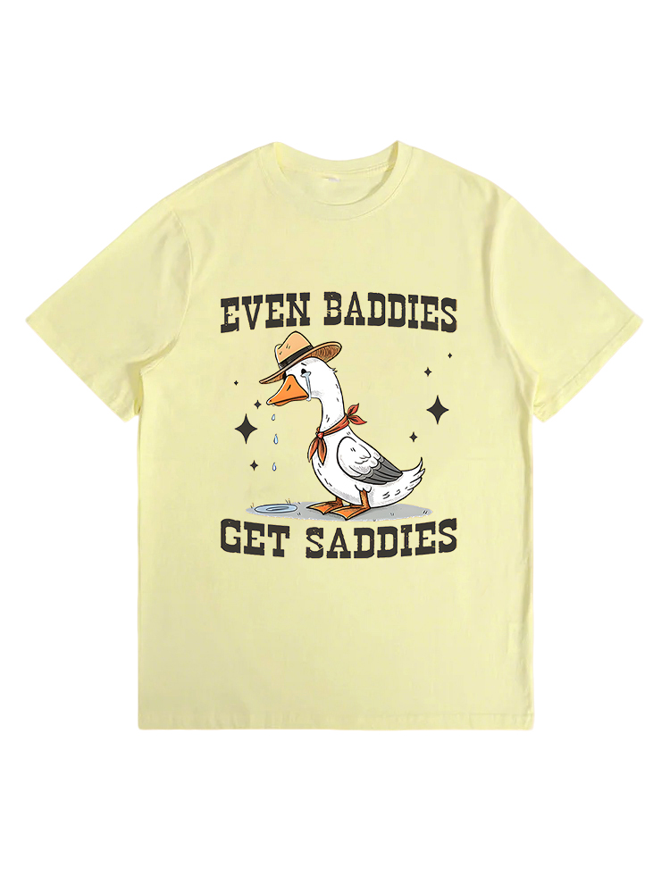 Duck Print Crew Neck T-Shirt
