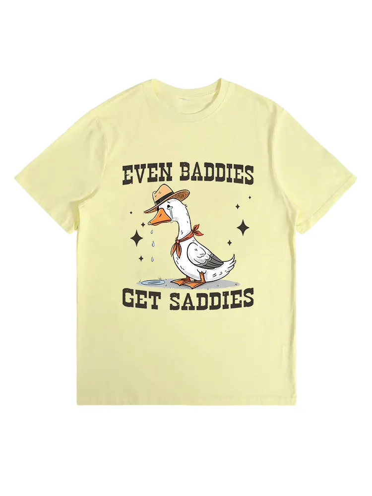 Duck Print Crew Neck T-Shirt
