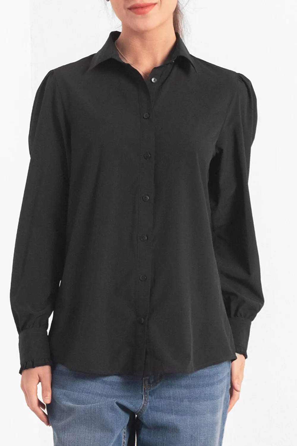 Soft Skin-Friendly Ladies Black Shirt