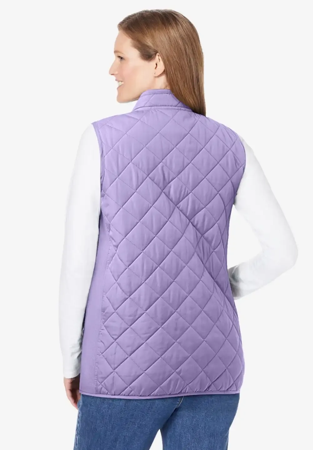 Zip-Front Quilted Vest