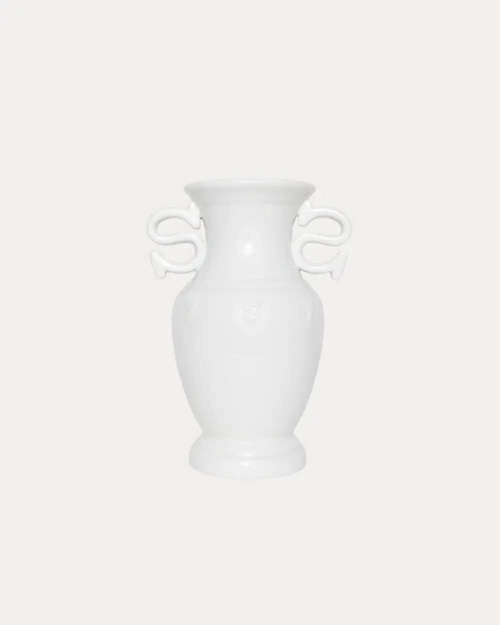 S HANDLE CERAMIC VASE