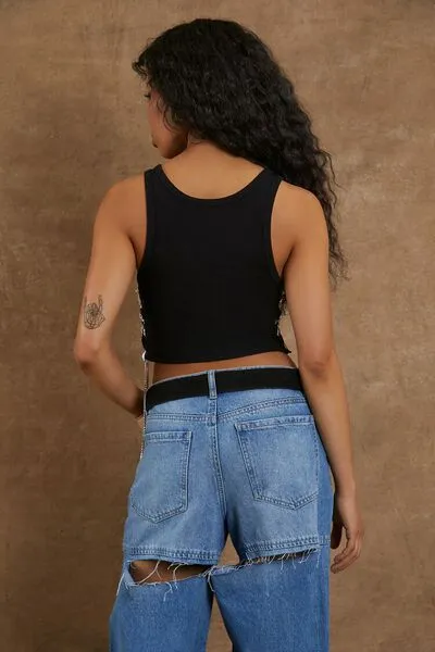 Compton Cowboys Lace-Up Tank Top
