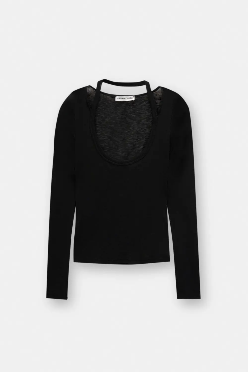 Double long sleeve strappy top