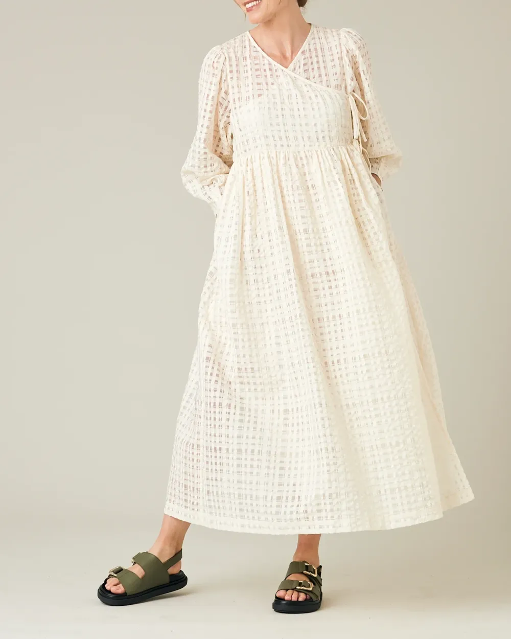 IVORY ORGANZA DRESS