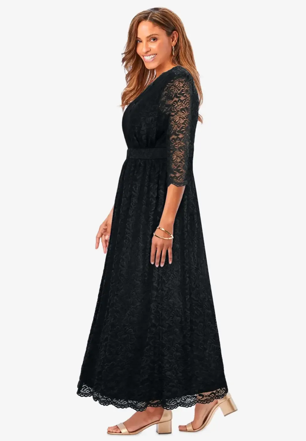 Stretch Lace Maxi Dress