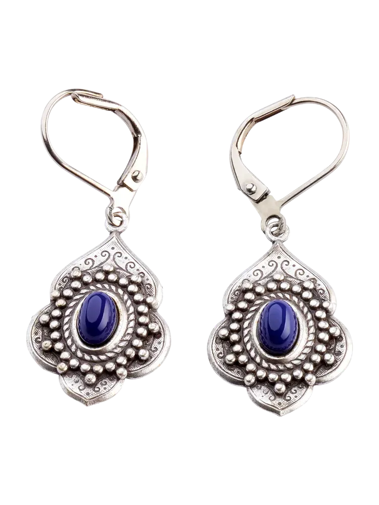 Antique Medallion Drop Earrings