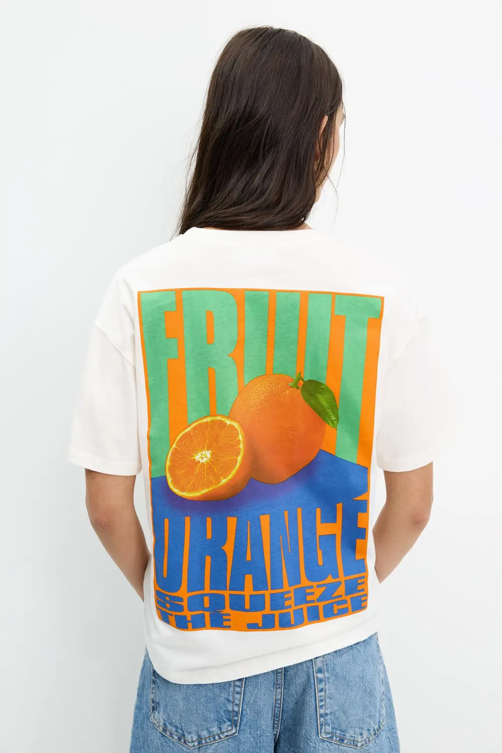 Camiseta gráfico naranjas