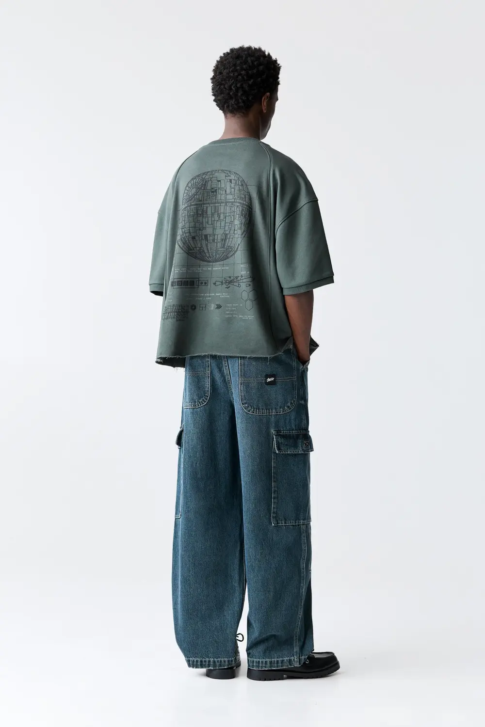 Gray Star Wars short sleeve sweatshirt