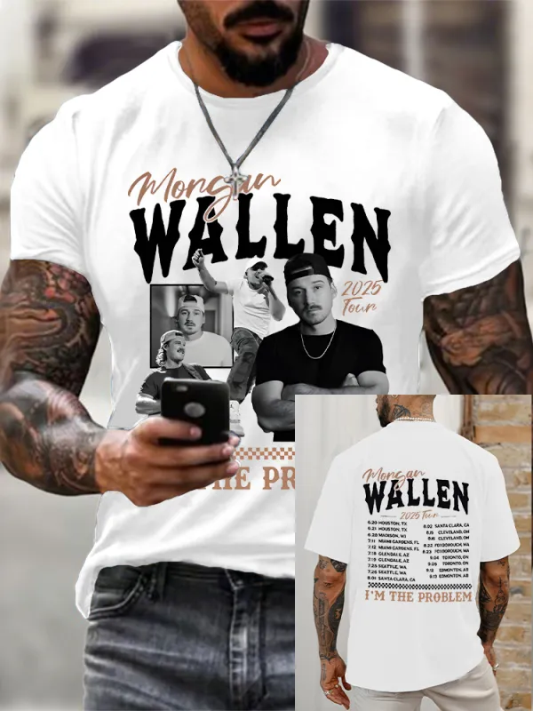 Men'S Morgan Wallen I Am The Problem Tour 2025 T-Shirt