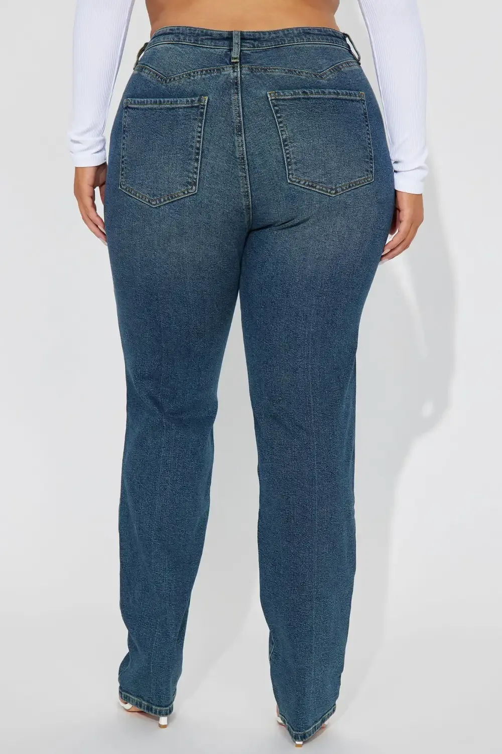 Second Chance Slim Straight Low Stretch Jeans - Medium Wash