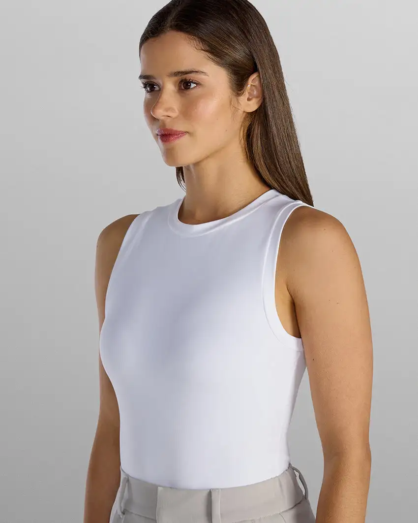 Balm High Neck Sleeveless Bodysuit