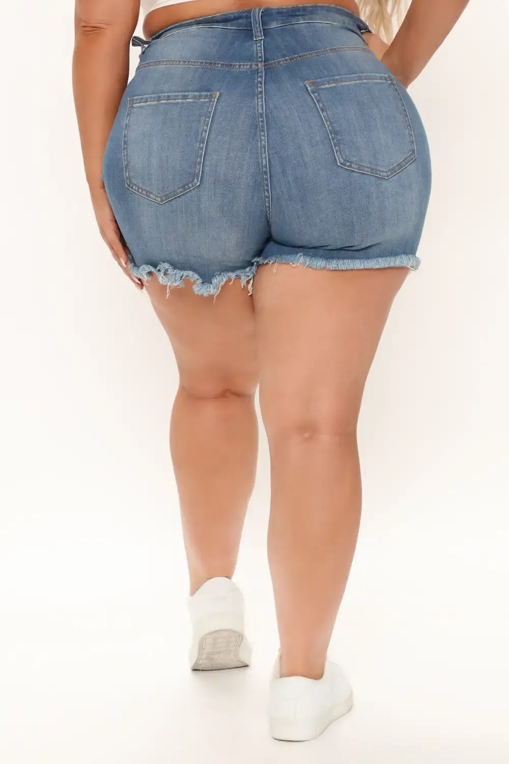 Summer Rain Denim Shorts - Medium Blue Wash