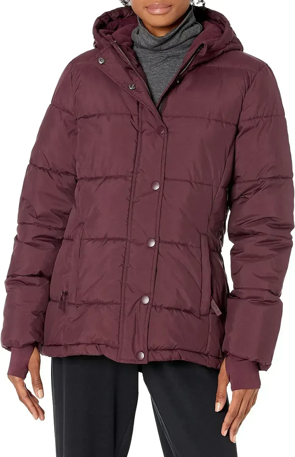 Women's Heavyweight Long-Sleeve Hooded Puffer Coat (Available in Plus Size)