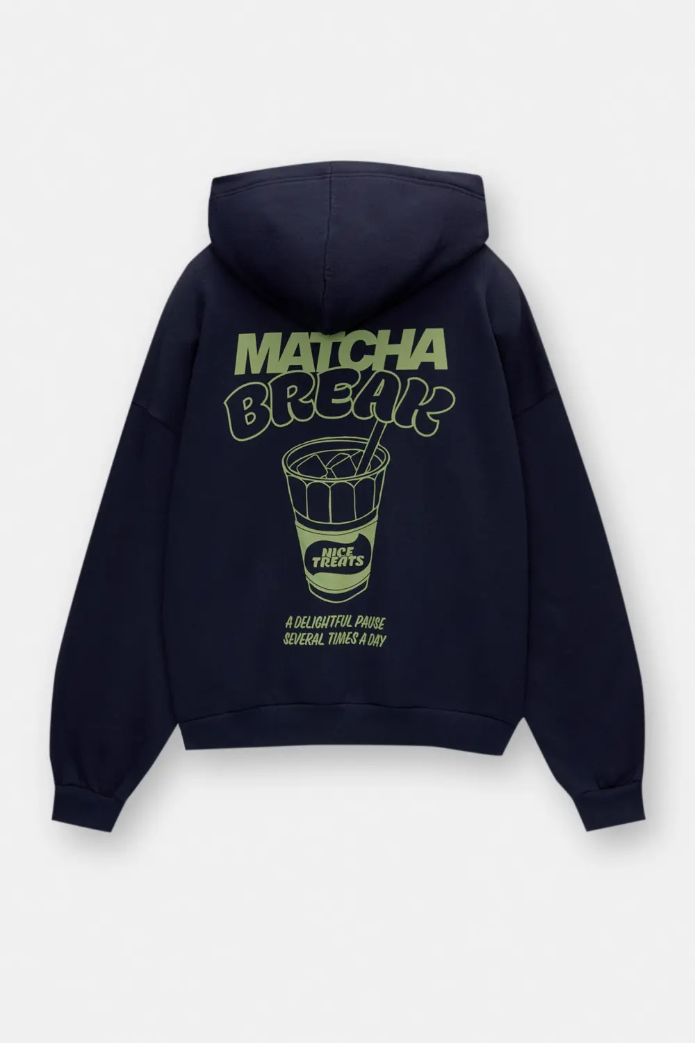 Sudadera capucha Té matcha