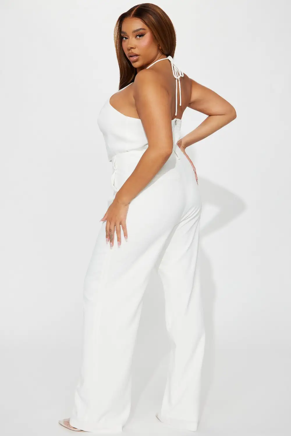 Sunset Views Linen Pant Set 33 - White