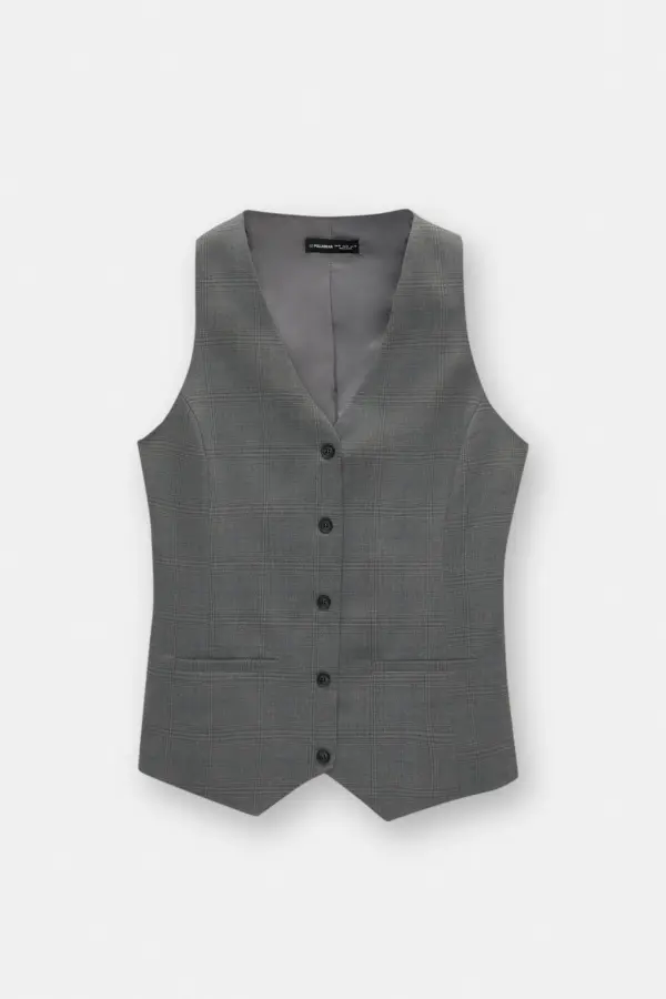 Plaid vest