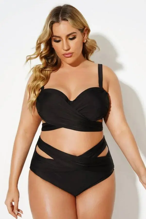 White Warp Elegant Women Bikini Top