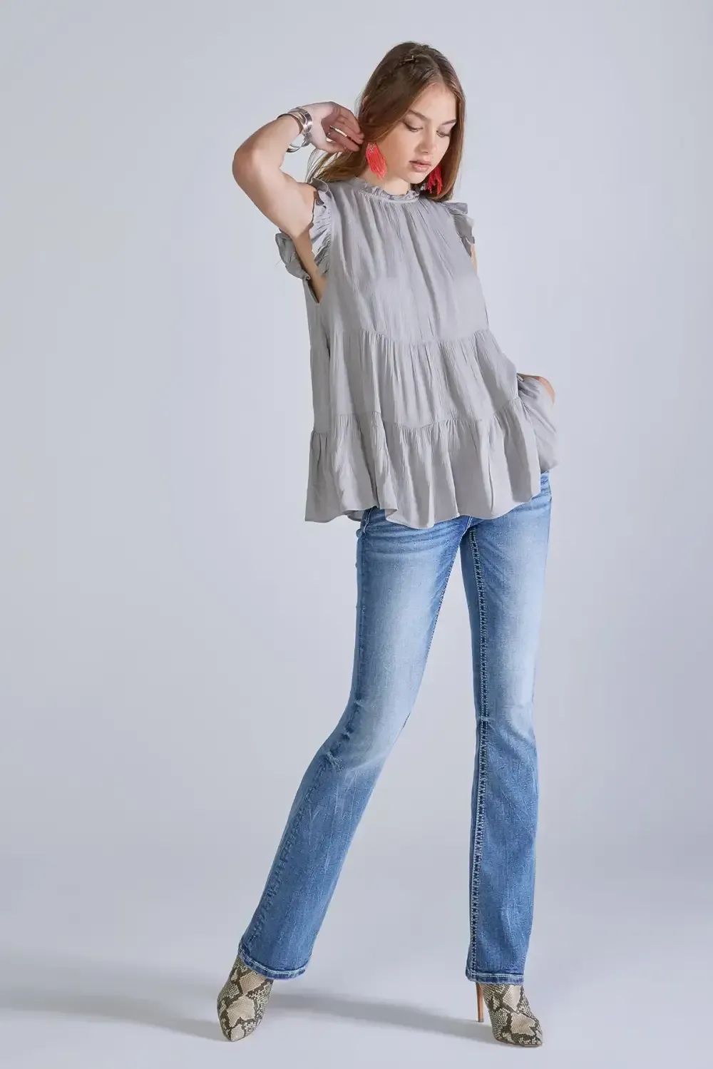 Tiered Sleeveless Top