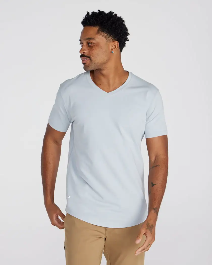 Drop-Cut V-Neck: Lux