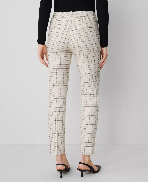 The Eva Ankle Pant in Stretch Cotton ??Curvy Fit