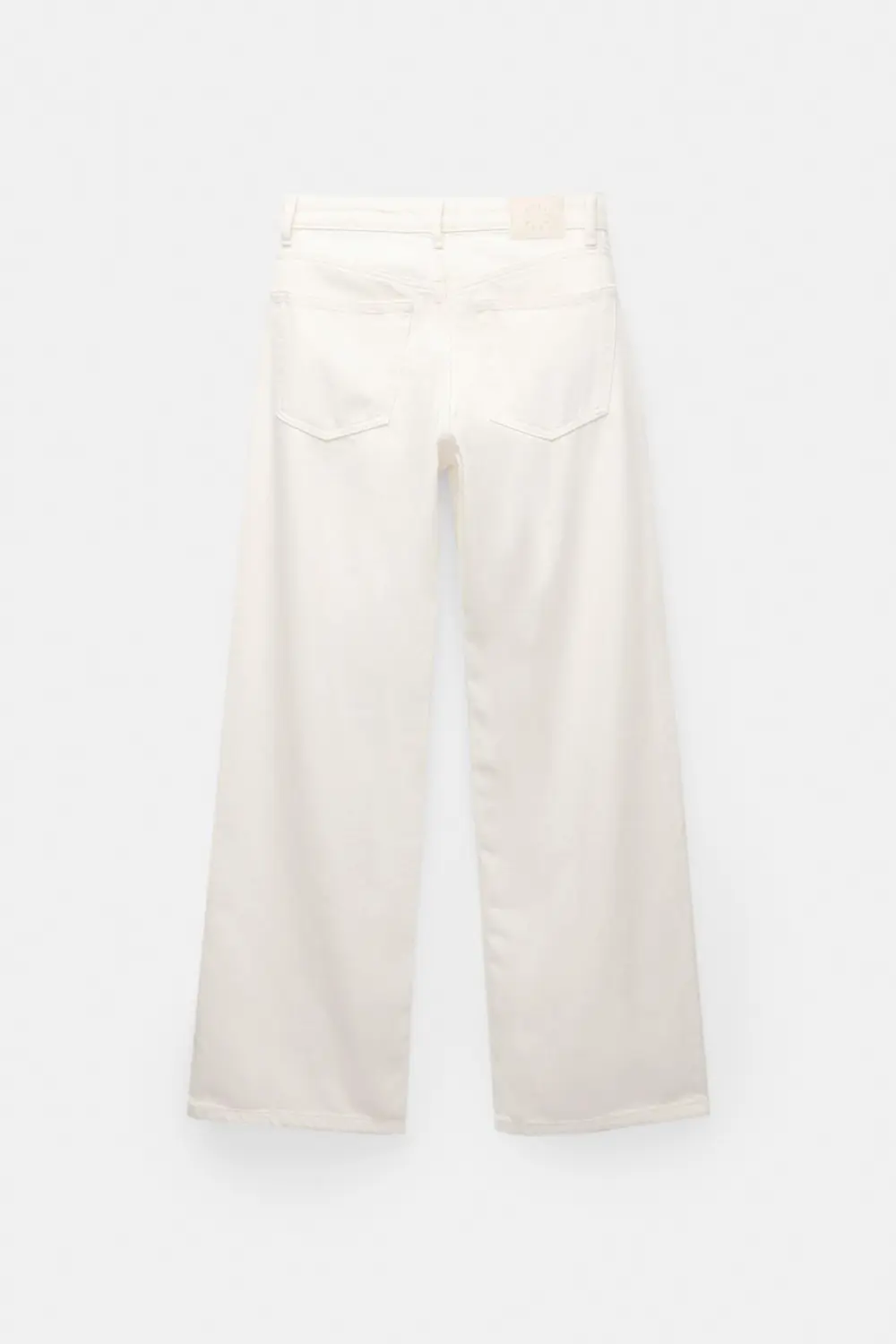 Jeans wide leg tiro alto