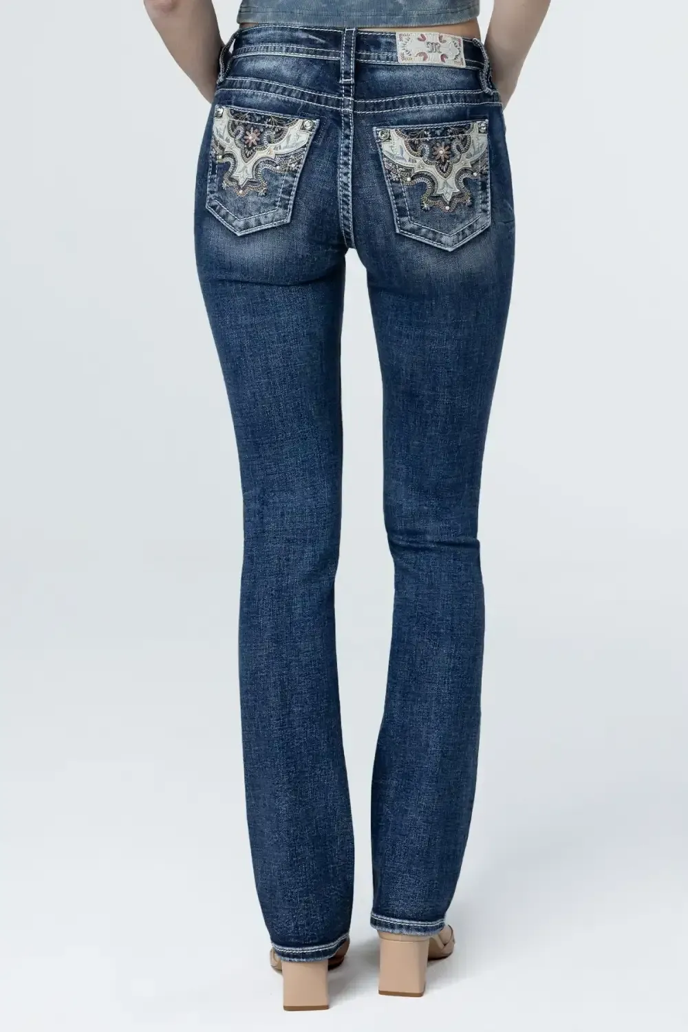 Spring Bloom Slim Bootcut Jeans