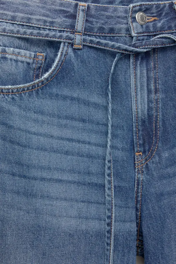 Jeans baggy cordón