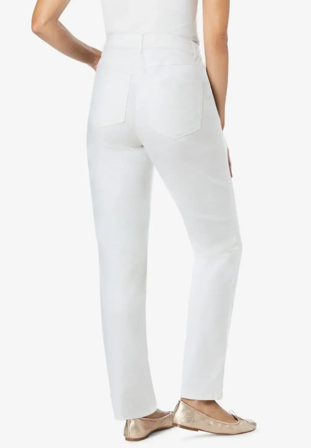 Straight-Leg Stretch Denim Jean